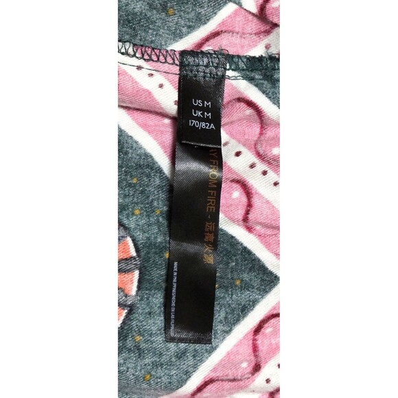 ANTHROPOLOGIE Corinne Lent Tigress Pajama Pants Sz Medium Multicolor Drawstring - Picture 6 of 8